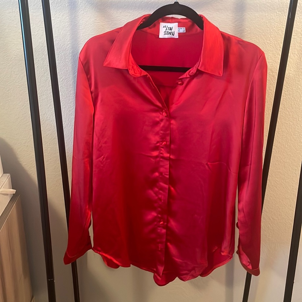Oversized button up